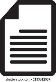 Symbol für die Dateizeilenzeile, Vektor. Paper icon.eps
