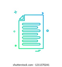 file document list icon vector design