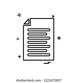 file document list icon vector design