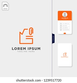 file document logo template vector illustration and inspiration,free business card design