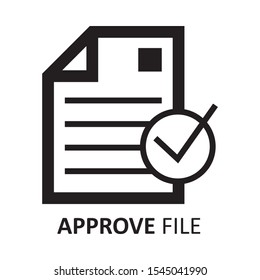 File Document Office Icon Approved Rejected