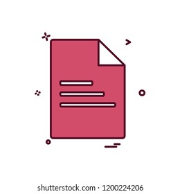 file document office icon vector design