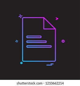 file document office icon vector design