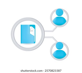 File document on folder sharing to user