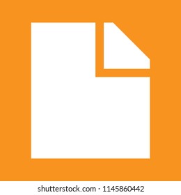 File, document, paper icon, stock vector illustration, EPS10.
