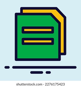 file document paper icon vector illustration design, suitable for advertisement, website, social media post and other graphic needs.