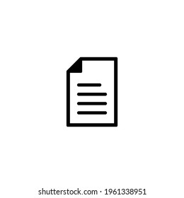 File document sign icon. Paper icon symbol. Vector illustration