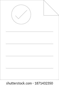 file document. Vector Icon 