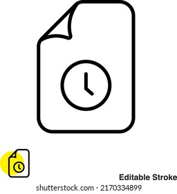 File Document Vector Line Icon