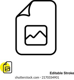 File Document Vector Line Icon