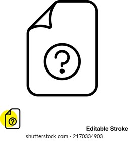 File Document Vector Line Icon