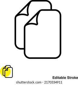 File Document Vector Line Icon