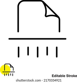 File Document Vector Line Icon