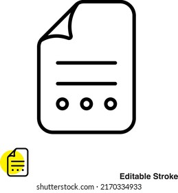 File Document Vector Line Icon