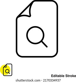 File Document Vector Line Icon