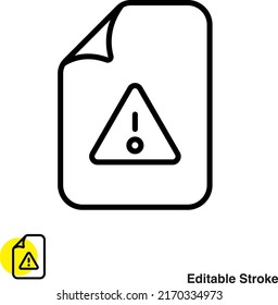 File Document Vector Line Icon