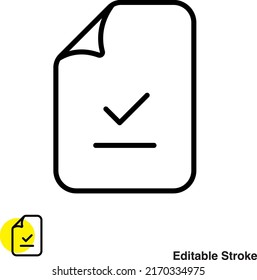 File Document Vector Line Icon