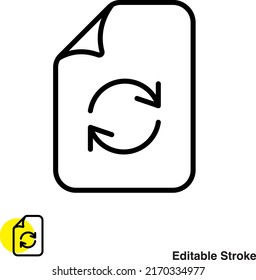 File Document Vector Line Icon