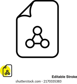 File Document Vector Line Icon