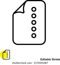 File Document Vector Line Icon