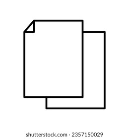 File documents vector icon. liner illustration on white background..eps