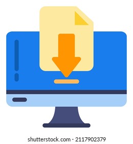 file download document pdf icon, arrow down sign
