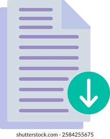 File Download Flat Illustration Vector Design