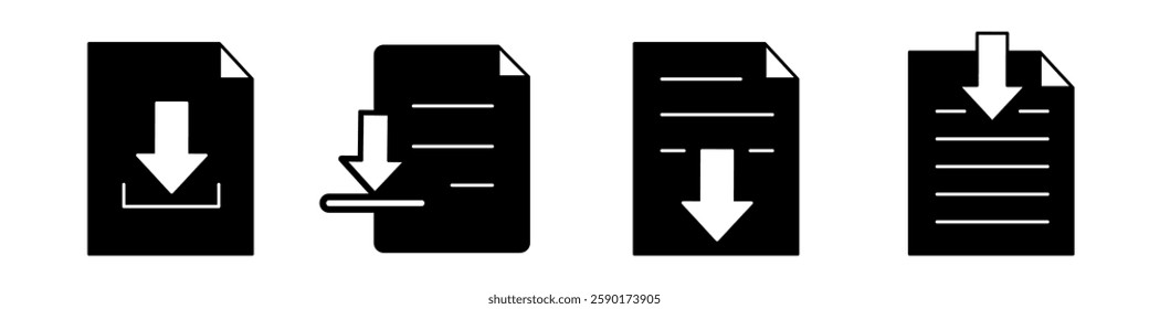 File download icon. File download
