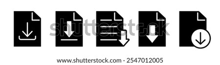 FIle download icon. Download icon