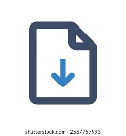 File Download Icon for Data Retrieval