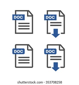 File download icon. Document text, symbol  Document information