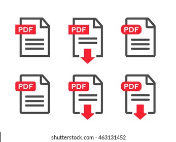 File download icon. Document text, symbol web format information eps10