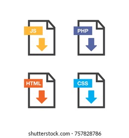 File download icon. Document text, symbol web format information. Pdf icon