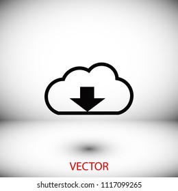 File download icon, Vector EPS 10 illustration style