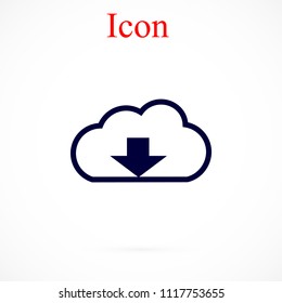 File download icon, Vector EPS 10 illustration style