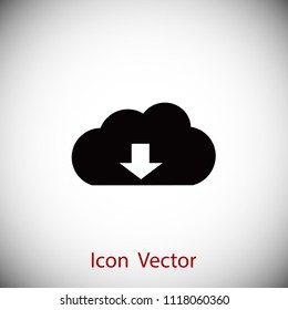 File download icon, Vector EPS 10 illustration style