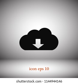 File download icon, Vector EPS 10 illustration style