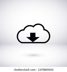 File download icon, Vector EPS 10 illustration style