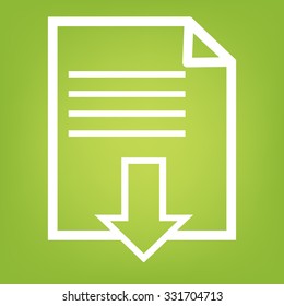 File download line icon