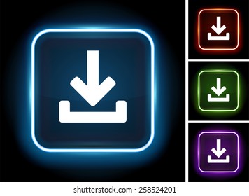 File Download on Glow Square Button