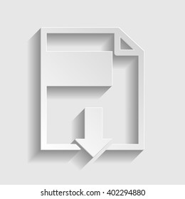 File download sign.