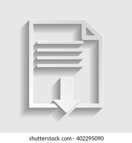 File download sign.