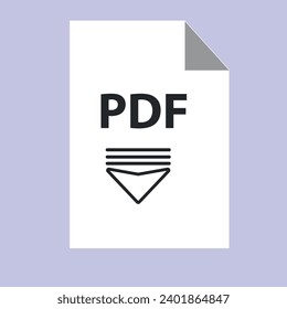 diseño vectorial de símbolo de descarga de archivos.