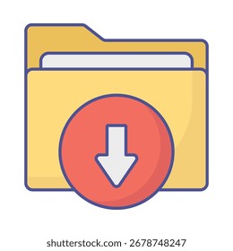 file download Vector Icon which can easily modify or edit