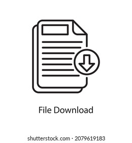 Archivo Descargar ilustración de diseño de iconos de esquema vectorial. Símbolo de aplicación web y móvil sobre archivo EPS 10 de fondo blanco