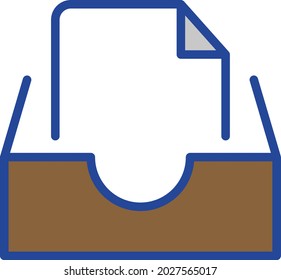 File Drawer Isolated Vector icon which can easily modify or edit

