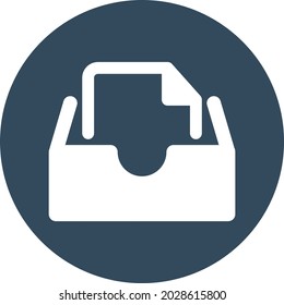 File Drawer Isolated Vector icon which can easily modify or edit

