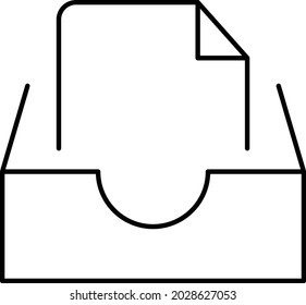 File Drawer Isolated Vector icon which can easily modify or edit

