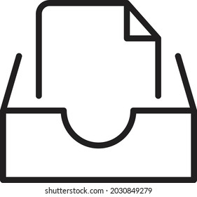 File Drawer Isolated Vector icon which can easily modify or edit

