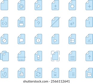 File duotone vector icons pack